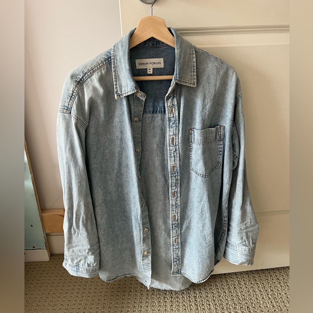 Denim Forum 80s comfy denim shirt